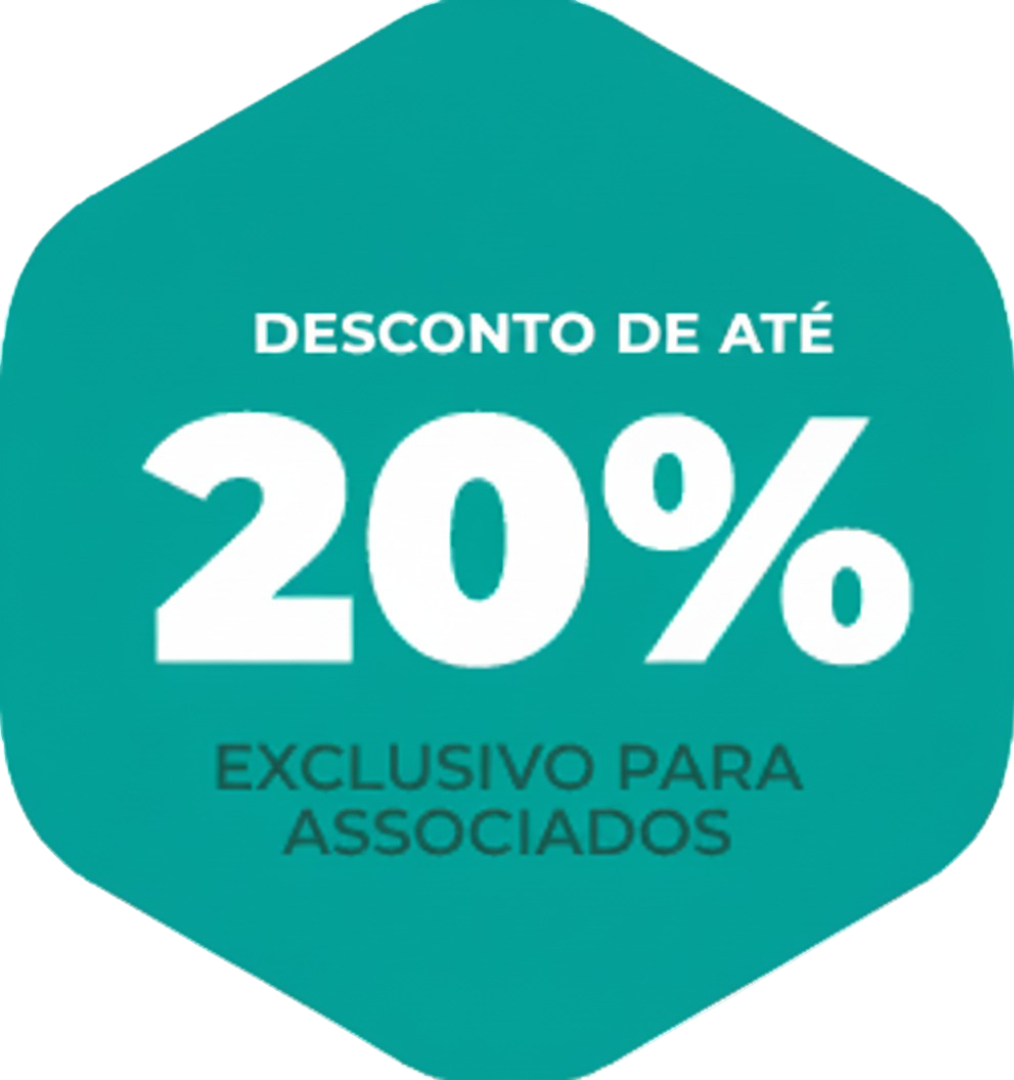 Selo de desconto de 20%